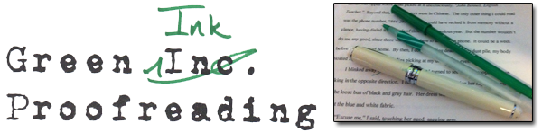 Green Ink Proofreading